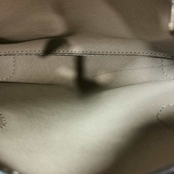 Olive/Gold Pebbled Leather Satchel/Crossbody EUC # 250 - Picture 9 of 14